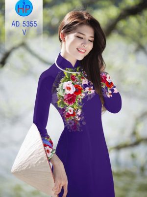 Vải áo dài Hoa in 3D mới ra AD 5355 27 1570522187 346 Vai ao dai Hoa in 3D moi ra AD 5355