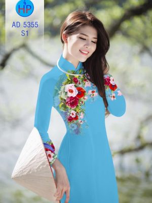 Vải áo dài Hoa in 3D mới ra AD 5355 23 1570522187 971 Vai ao dai Hoa in 3D moi ra AD 5355