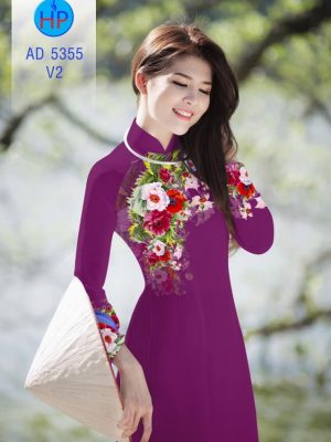 Vải áo dài Hoa in 3D mới ra AD 5355 31 1570522188 423 Vai ao dai Hoa in 3D moi ra AD 5355
