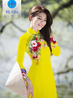 Vải áo dài Hoa in 3D mới ra AD 5355 32 1570522188 483 Vai ao dai Hoa in 3D moi ra AD 5355