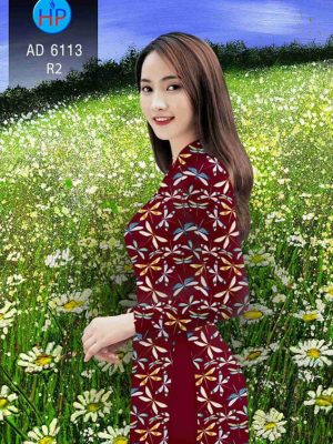 Vải áo dài Chuồn chuồn kiểu mới AD 6113 23 1570608192 443 Vai ao dai Chuon chuon kieu moi AD 6113