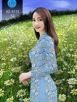Vải áo dài Chuồn chuồn kiểu mới AD 6113 26 1570608192 455 Vai ao dai Chuon chuon kieu moi AD 6113