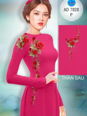 Vải áo dài Hoa hồng mới ra AD 7828 26 1570869287 239 Vai ao dai Hoa hong moi ra AD 7828