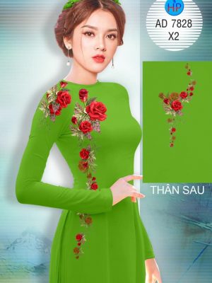 Vải áo dài Hoa hồng mới ra AD 7828 35 1570869288 604 Vai ao dai Hoa hong moi ra AD 7828