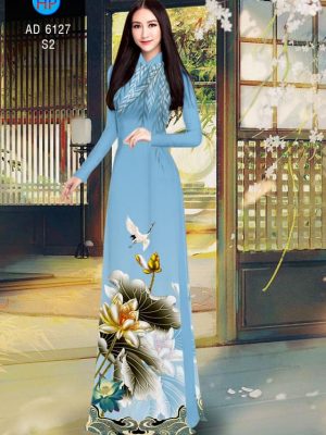 Vải áo dài Hoa Sen kiểu mới AD 6127 30 1570872536 209 Vai ao dai Hoa Sen kieu moi AD 6127