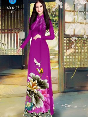 Vải áo dài Hoa Sen kiểu mới AD 6127 23 1570872536 410 Vai ao dai Hoa Sen kieu moi AD 6127