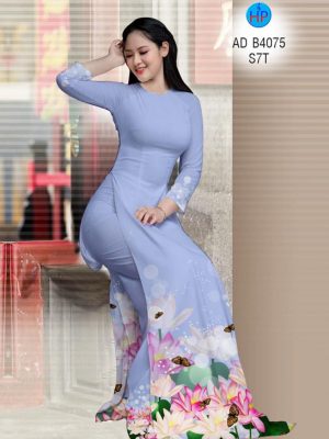 Vải áo dài Hoa Sen và bướm kiểu mới AD B4075 26 1570873468 859 Vai ao dai Hoa Sen va buom kieu moi AD
