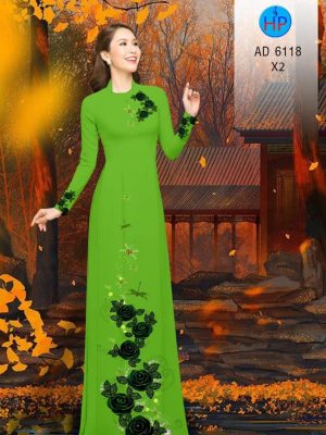 Vải áo dài Hoa hồng thiết kế 2019 AD 6118 23 1570873710 100 Vai ao dai Hoa hong thiet ke 2019 AD 6118