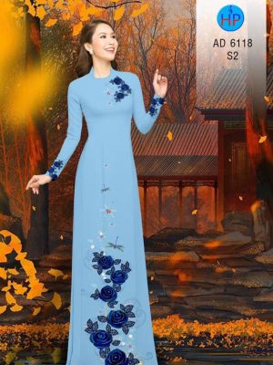 Vải áo dài Hoa hồng thiết kế 2019 AD 6118 21 1570873710 305 Vai ao dai Hoa hong thiet ke 2019 AD 6118