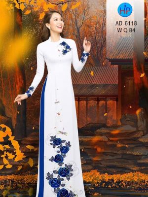 Vải áo dài Hoa hồng thiết kế 2019 AD 6118 25 1570873710 818 Vai ao dai Hoa hong thiet ke 2019 AD 6118