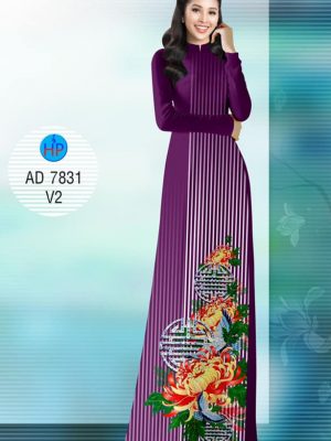 Vải áo dài Cúc đại đoá thiết kế 2019 AD 7831 35 1570873807 437 Vai ao dai Cuc dai doa thiet ke 2019 AD