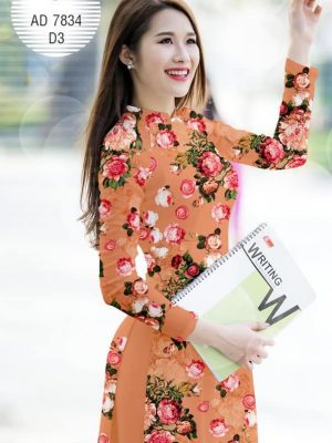 Vải áo dài Đẹp tươi như hoa thiết kế 2019 AD 7834 24 1571037175 175 Vai ao dai Dep tuoi nhu hoa thiet ke 2019