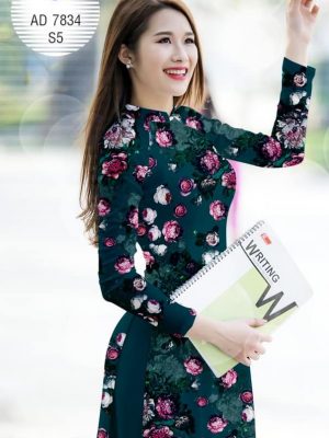 Vải áo dài Đẹp tươi như hoa thiết kế 2019 AD 7834 30 1571037175 198 Vai ao dai Dep tuoi nhu hoa thiet ke 2019