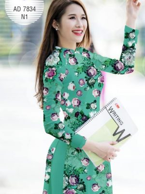 Vải áo dài Đẹp tươi như hoa thiết kế 2019 AD 7834 22 1571037175 348 Vai ao dai Dep tuoi nhu hoa thiet ke 2019