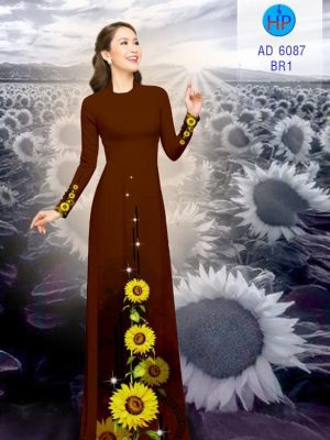 Vải áo dài hoa hướng dương kiểu mới AD 6087 25 1571136779 342 Vai ao dai hoa huong duong kieu moi AD 6087
