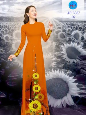 Vải áo dài hoa hướng dương kiểu mới AD 6087 23 1571136779 40 Vai ao dai hoa huong duong kieu moi AD 6087