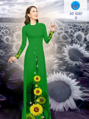 Vải áo dài hoa hướng dương kiểu mới AD 6087 22 1571136779 749 Vai ao dai hoa huong duong kieu moi AD 6087