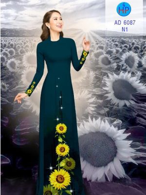 Vải áo dài hoa hướng dương kiểu mới AD 6087 31 1571136780 130 Vai ao dai hoa huong duong kieu moi AD 6087