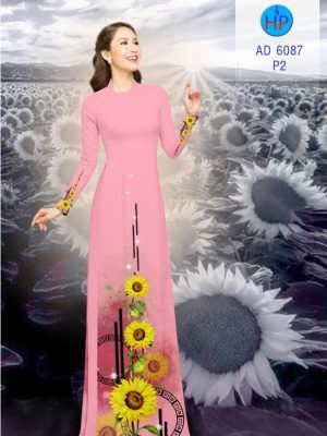 Vải áo dài hoa hướng dương kiểu mới AD 6087 32 1571136780 396 Vai ao dai hoa huong duong kieu moi AD 6087
