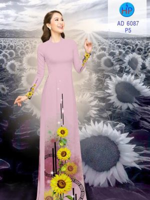 Vải áo dài hoa hướng dương kiểu mới AD 6087 36 1571136781 260 Vai ao dai hoa huong duong kieu moi AD 6087