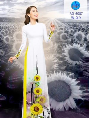 Vải áo dài hoa hướng dương kiểu mới AD 6087 37 1571136781 578 Vai ao dai hoa huong duong kieu moi AD 6087