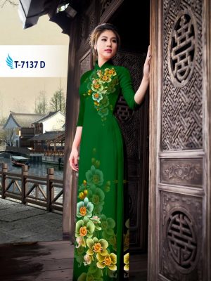 Vải áo dài hoa lan kiểu mới AD T7137 25 1571136970 549 Vai ao dai hoa lan kieu moi AD T7137