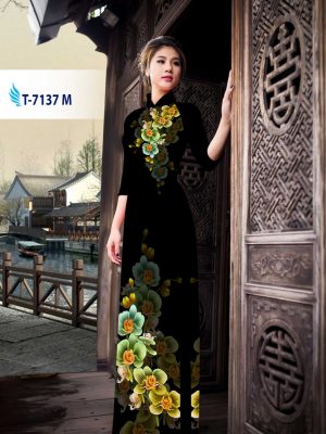Vải áo dài hoa lan kiểu mới AD T7137 30 1571136971 583 Vai ao dai hoa lan kieu moi AD T7137