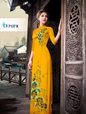 Vải áo dài hoa lan kiểu mới AD T7137 29 1571136971 66 Vai ao dai hoa lan kieu moi AD T7137