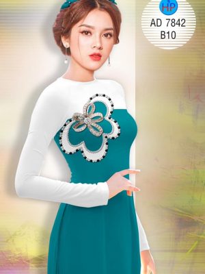 Vải áo dài giả ngọc trai thiết kế 2019 AD 7842 25 1571137425 308 Vai ao dai gia ngoc trai thiet ke 2019 AD