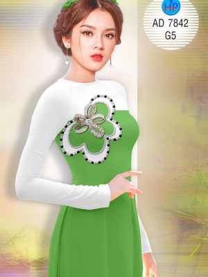 Vải áo dài giả ngọc trai thiết kế 2019 AD 7842 22 1571137425 980 Vai ao dai gia ngoc trai thiet ke 2019 AD