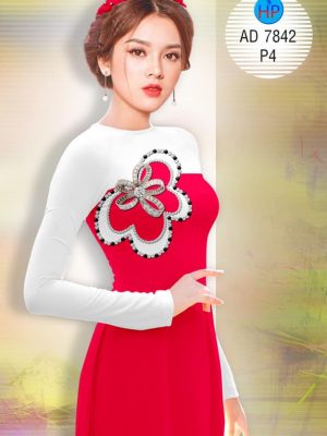 Vải áo dài giả ngọc trai thiết kế 2019 AD 7842 36 1571137426 497 Vai ao dai gia ngoc trai thiet ke 2019 AD