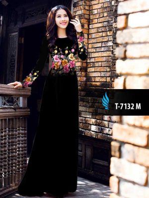 Vải áo dài hoa 3D ngay eo kiểu mới AD T7132 22 1571139588 463 Vai ao dai hoa 3D ngay eo kieu moi AD