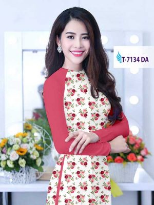 Vải áo dài hoa hồng đều kiểu mới AD T7134 8 1571139738 579 Vai ao dai hoa hong deu kieu moi AD T7134