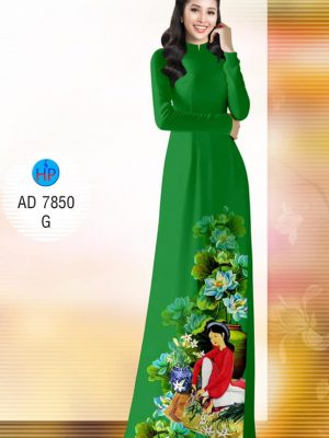 Vải áo dài Cô gái cắm hoa thiết kế 2019 AD 7850 22 1571454619 168 Vai ao dai Co gai cam hoa thiet ke 2019