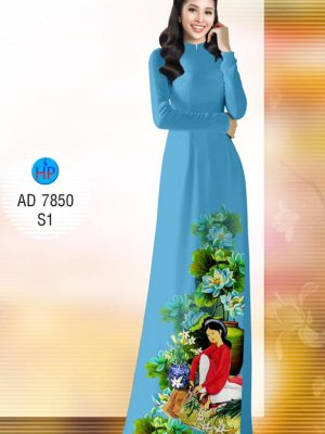 Vải áo dài Cô gái cắm hoa thiết kế 2019 AD 7850 35 1571454620 115 Vai ao dai Co gai cam hoa thiet ke 2019