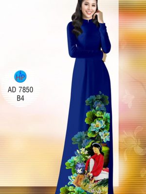 Vải áo dài Cô gái cắm hoa thiết kế 2019 AD 7850 26 1571454620 39 Vai ao dai Co gai cam hoa thiet ke 2019