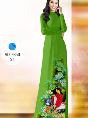 Vải áo dài Cô gái cắm hoa thiết kế 2019 AD 7850 31 1571454620 3 Vai ao dai Co gai cam hoa thiet ke 2019