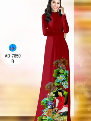 Vải áo dài Cô gái cắm hoa thiết kế 2019 AD 7850 37 1571454620 409 Vai ao dai Co gai cam hoa thiet ke 2019