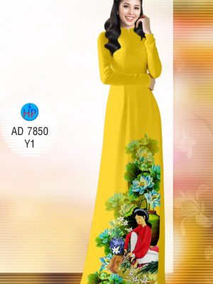 Vải áo dài Cô gái cắm hoa thiết kế 2019 AD 7850 30 1571454620 614 Vai ao dai Co gai cam hoa thiet ke 2019