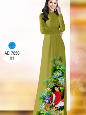 Vải áo dài Cô gái cắm hoa thiết kế 2019 AD 7850 34 1571454620 845 Vai ao dai Co gai cam hoa thiet ke 2019