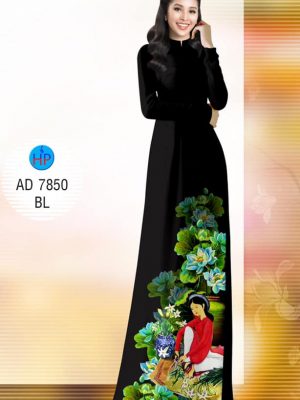 Vải áo dài Cô gái cắm hoa thiết kế 2019 AD 7850 25 1571454620 880 Vai ao dai Co gai cam hoa thiet ke 2019