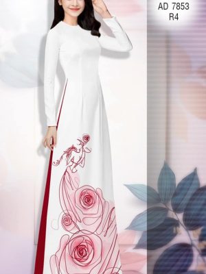 Vải áo dài Hoa hồng ngọt ngào kiểu mới AD 7853 27 1571457594 307 Vai ao dai Hoa hong ngot ngao kieu moi AD