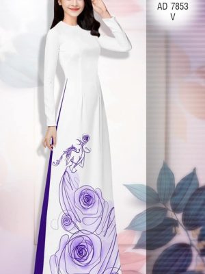 Vải áo dài Hoa hồng ngọt ngào kiểu mới AD 7853 36 1571457594 919 Vai ao dai Hoa hong ngot ngao kieu moi AD