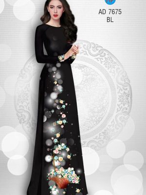 Vải áo dài giỏ hoa lung linh kiểu mới AD 7675 24 1571669261 118 Vai ao dai gio hoa lung linh kieu moi AD