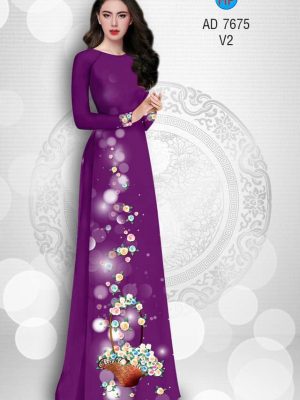 Vải áo dài giỏ hoa lung linh kiểu mới AD 7675 33 1571669262 110 Vai ao dai gio hoa lung linh kieu moi AD
