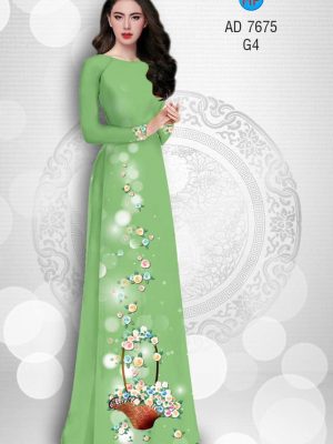 Vải áo dài giỏ hoa lung linh kiểu mới AD 7675 28 1571669262 119 Vai ao dai gio hoa lung linh kieu moi AD