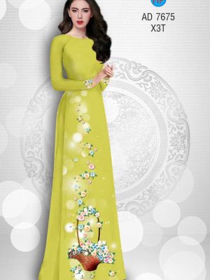 Vải áo dài giỏ hoa lung linh kiểu mới AD 7675 31 1571669262 579 Vai ao dai gio hoa lung linh kieu moi AD