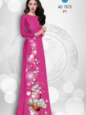 Vải áo dài giỏ hoa lung linh kiểu mới AD 7675 34 1571669262 93 Vai ao dai gio hoa lung linh kieu moi AD