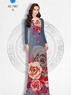 Vải áo dài Hoa hồng kiểu mới AD 7667 25 1571669446 313 Vai ao dai Hoa hong kieu moi AD 7667