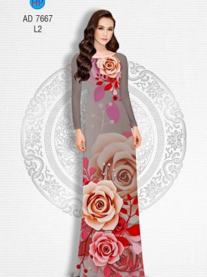 Vải áo dài Hoa hồng kiểu mới AD 7667 21 1571669446 51 Vai ao dai Hoa hong kieu moi AD 7667